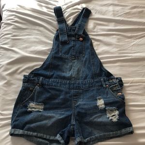 Denim overalls